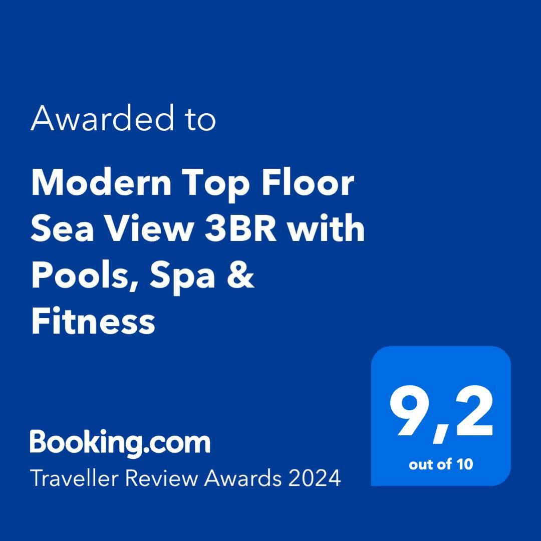 Modern Top Floor Sea View 3Br With Pools, Spa & Fitness Бечичи Экстерьер фото