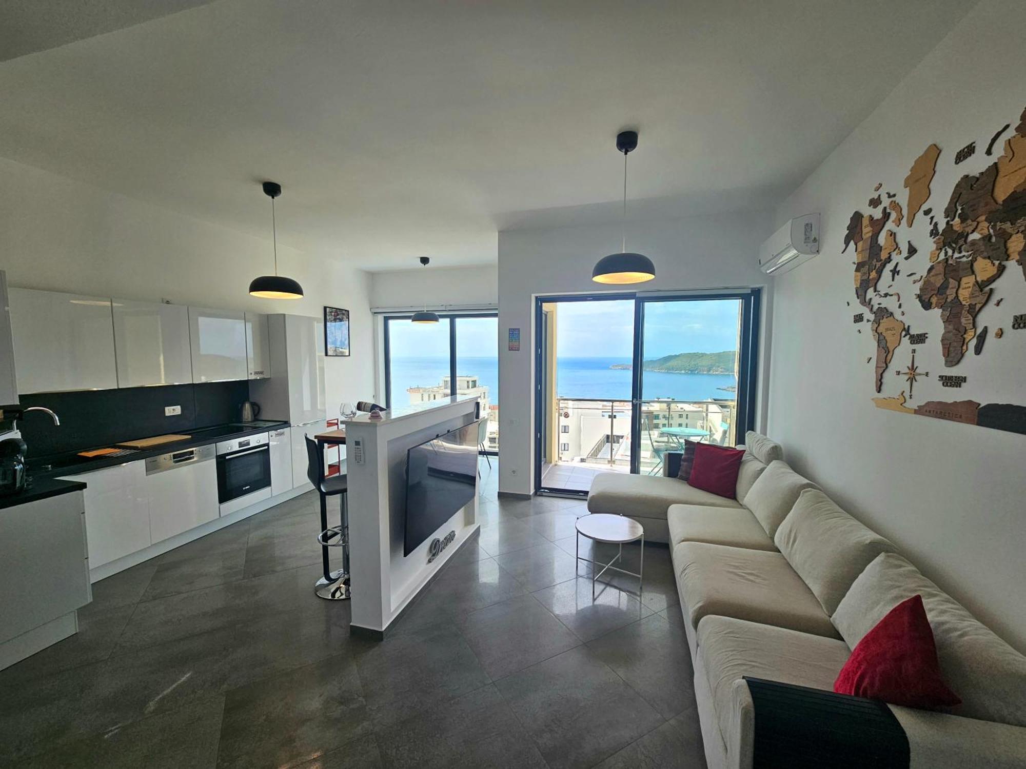 Modern Top Floor Sea View 3Br With Pools, Spa & Fitness Бечичи Экстерьер фото